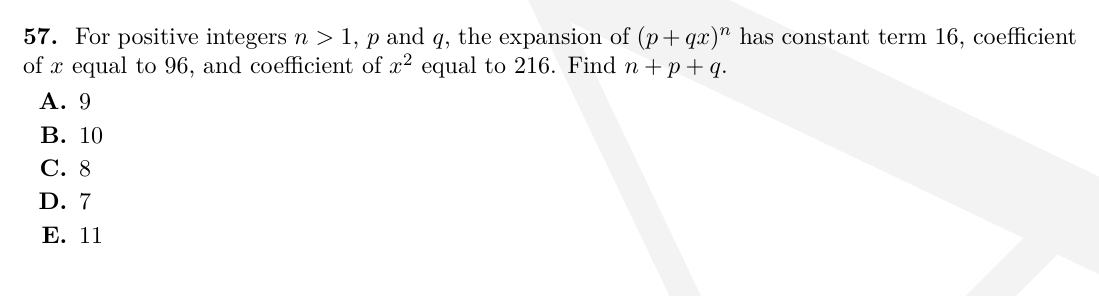 TMUA Sequence and series structure question