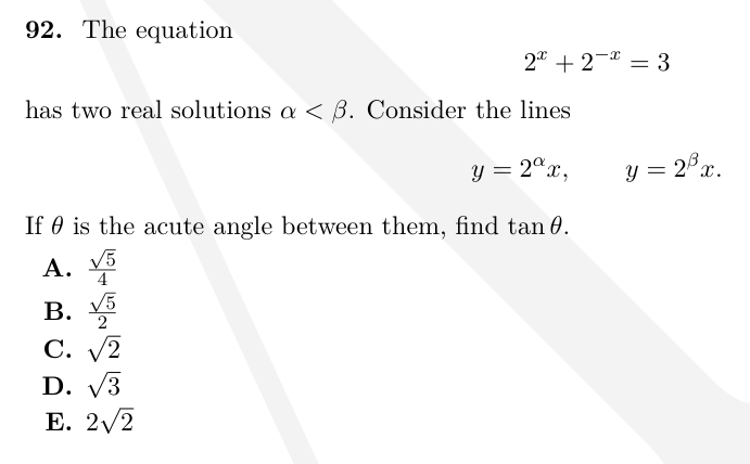 TMUA Trigonometric equations & root counting question