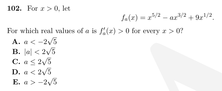 TMUA Algebraic modelling & equations question