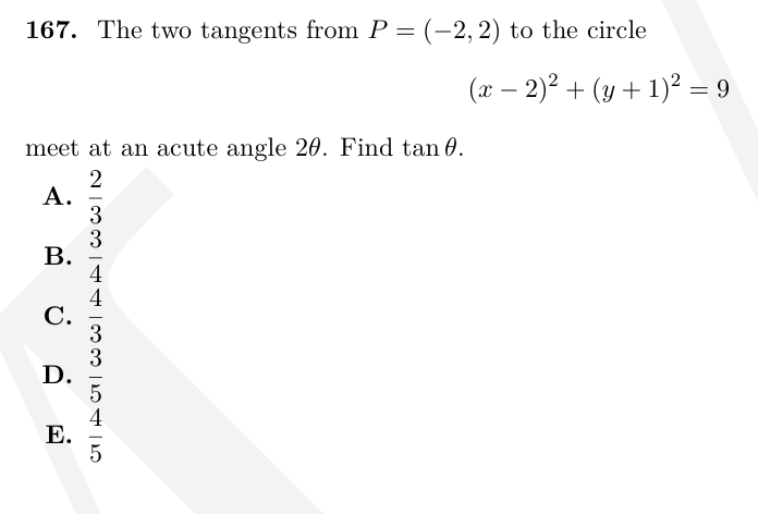 TMUA Trigonometric geometry question