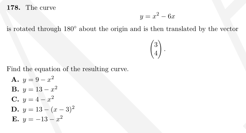 TMUA Coordinate transformations question