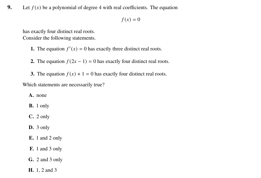 TMUA Set D · original CF Maths construction question