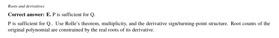 Worked solution for Roots and derivatives